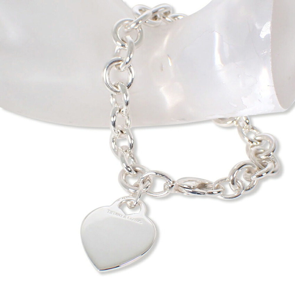 TIFFANY & CO. Silver Heart Charm Bracelet